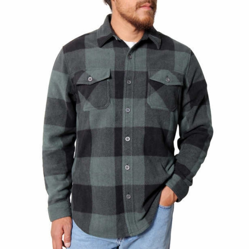 Men's Green/Black Plaid Shirt/Jacket